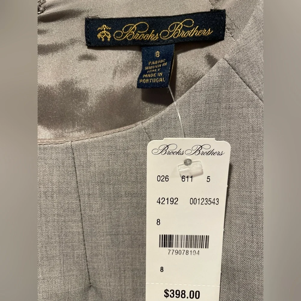 BRAND NEW Brooks Brothers Grey Dress - Picture 2 of 4